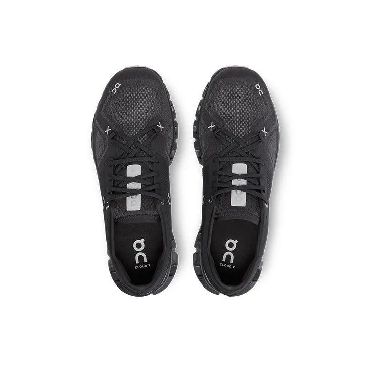 Men's On Cloud X 3 Running Shoes Black and White