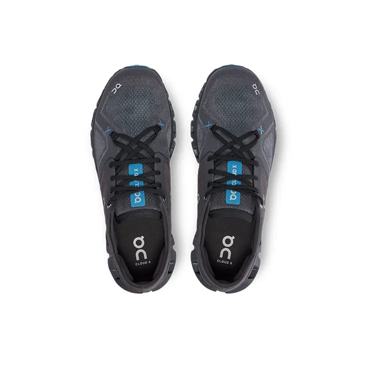 Men's On Cloud X 3 Running Shoes Black and White