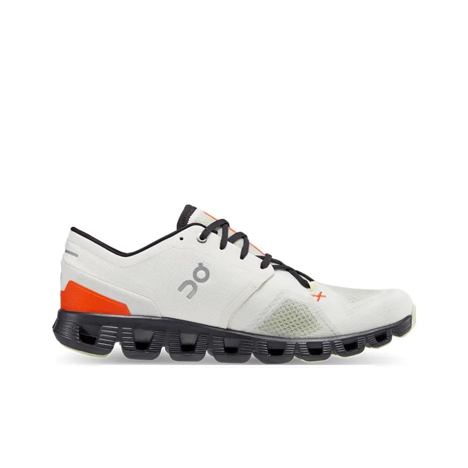 Men's On Cloud X 3 Running Shoes White and Gray