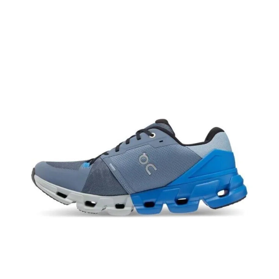 Men's On Cloudflow 4 Running Shoes White and Blue