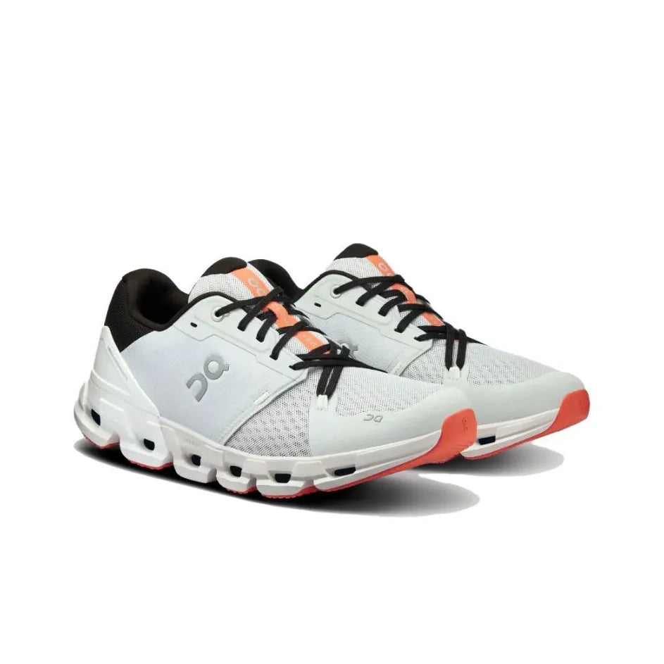 Men's On Cloudflow 4 Running Shoes White and Orange