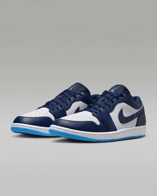 Air Jordan 1 Low Navy and White Sneakers