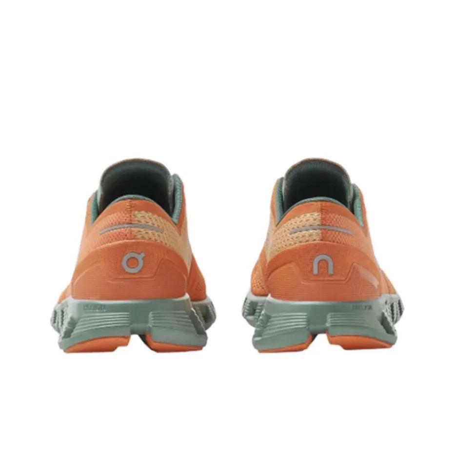Men's On Cloud X 1 Running Shoes Orange and White