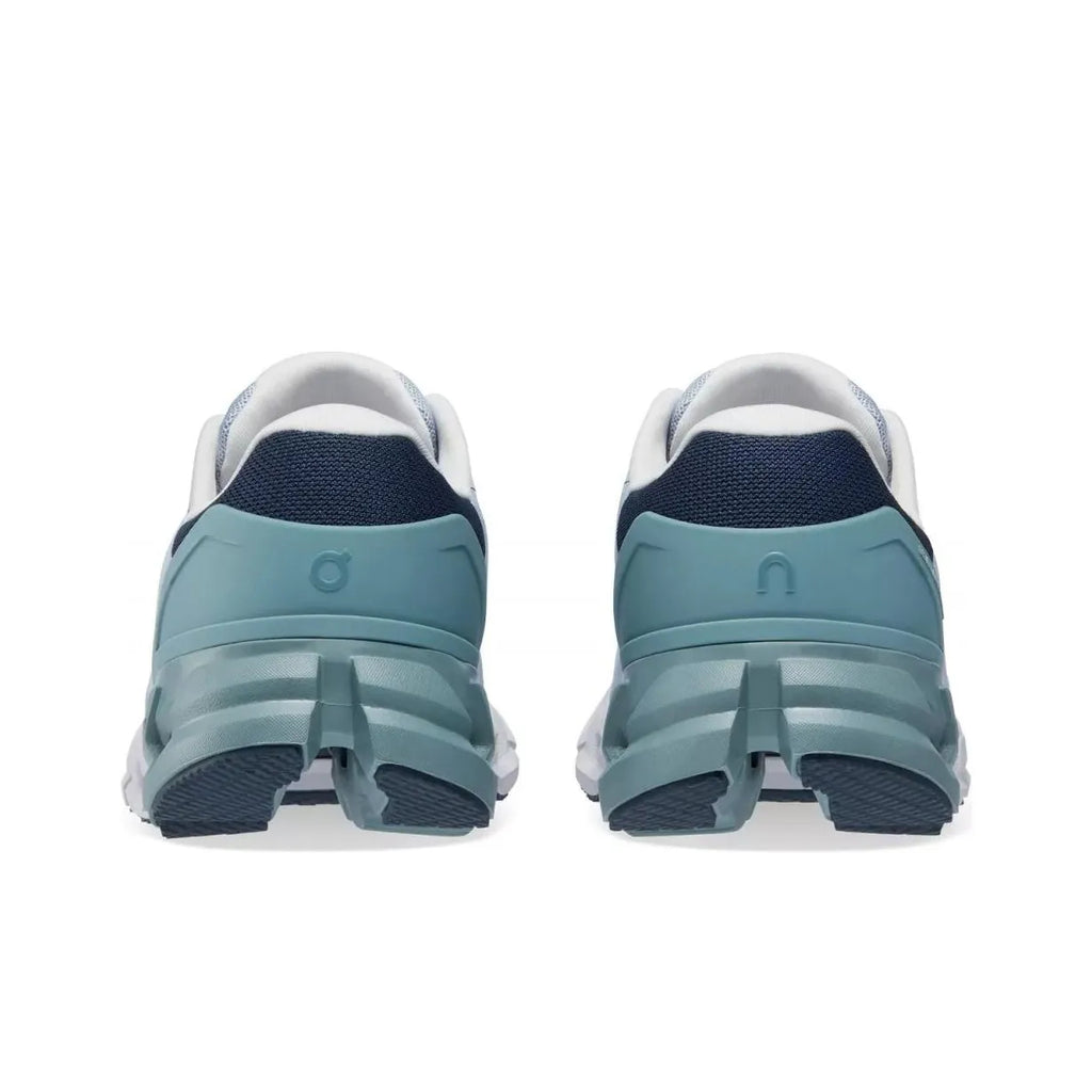 Women's On Cloudflyer 4 Running Shoes White and Green