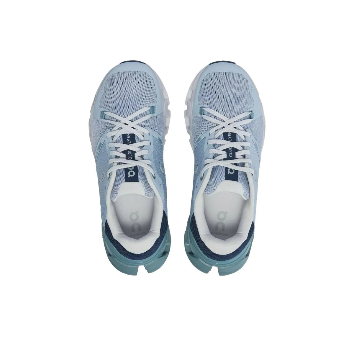 Women's On Cloudflyer 4 Running Shoes White and Green