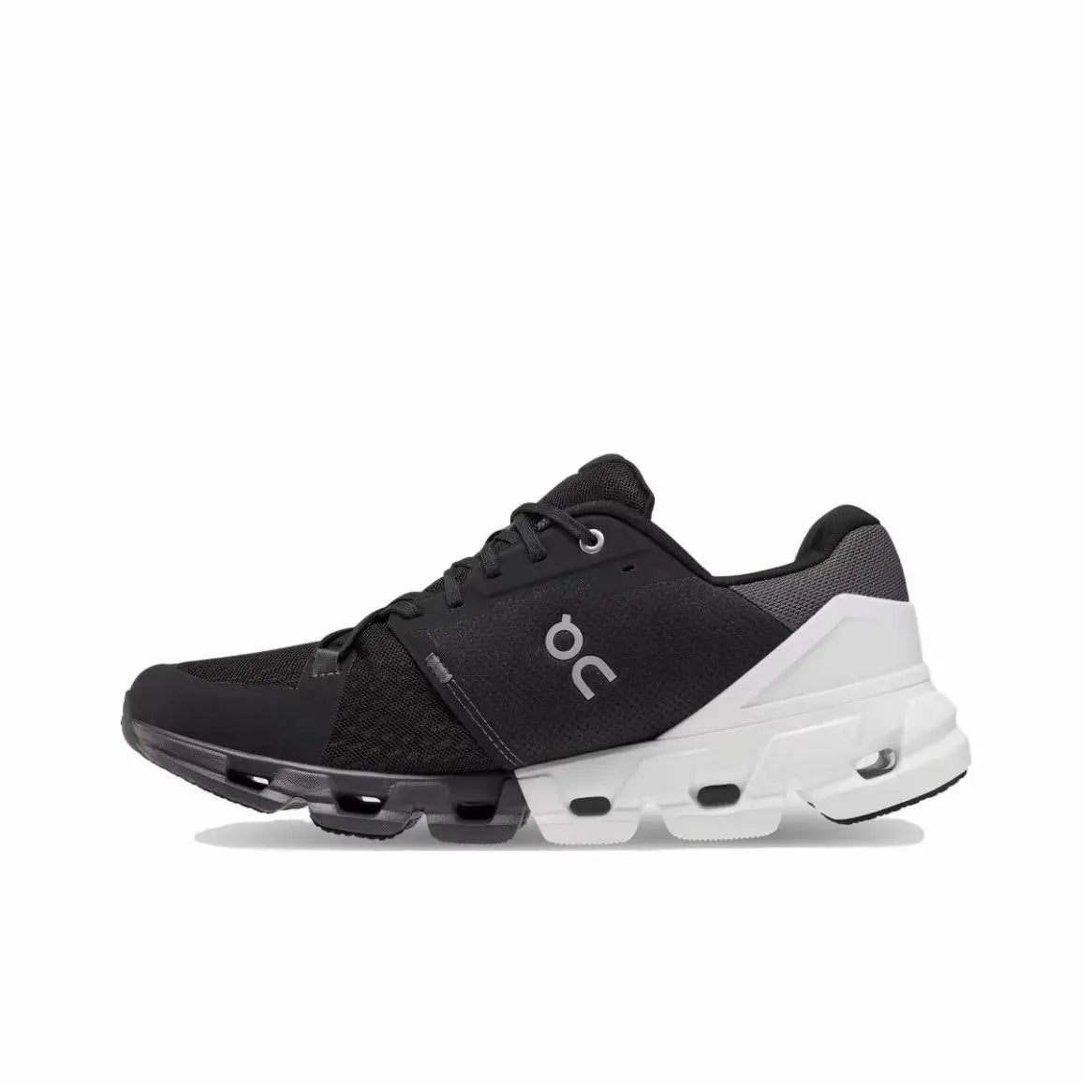 Men's On Cloudflow 4 Running Shoes Black and White