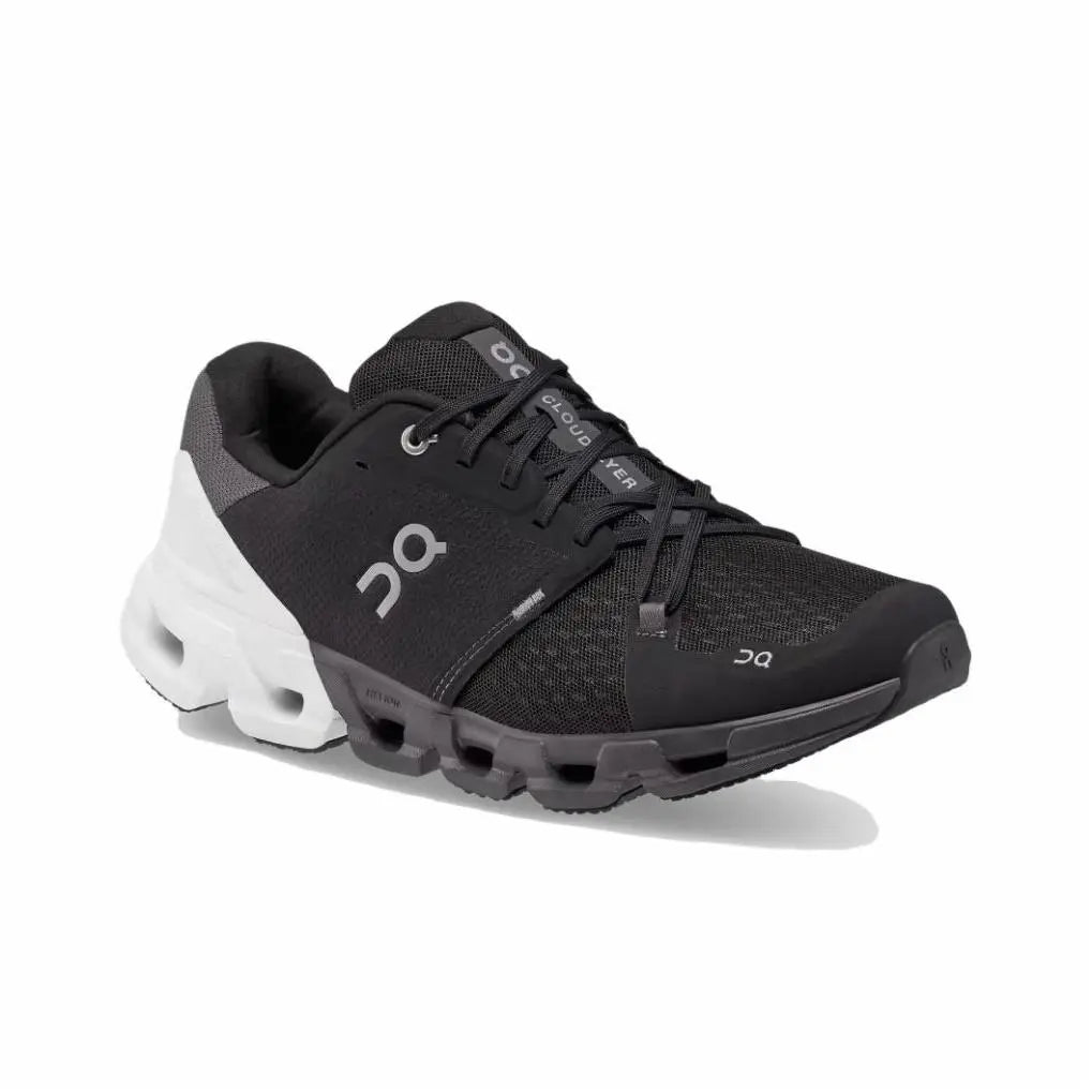 Men's On Cloudflow 4 Running Shoes Black and White