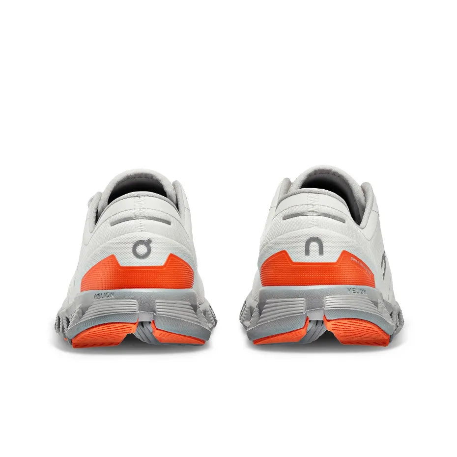 Women's On Cloud X 3 Running Shoes White and Gray