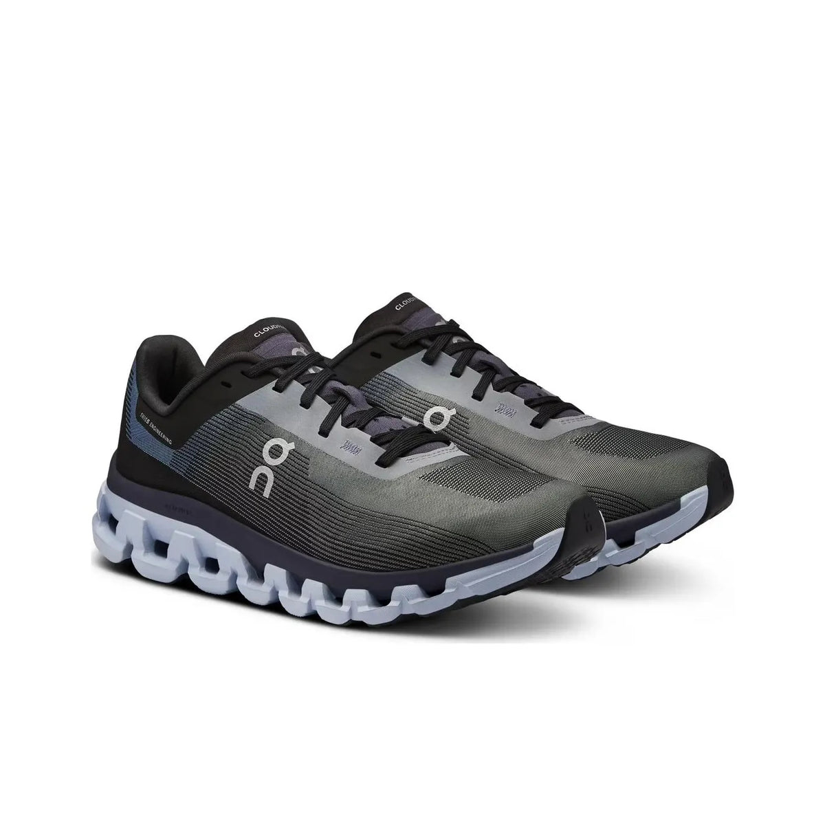 Women's On Cloudflow 4 Running Shoes White and Blue