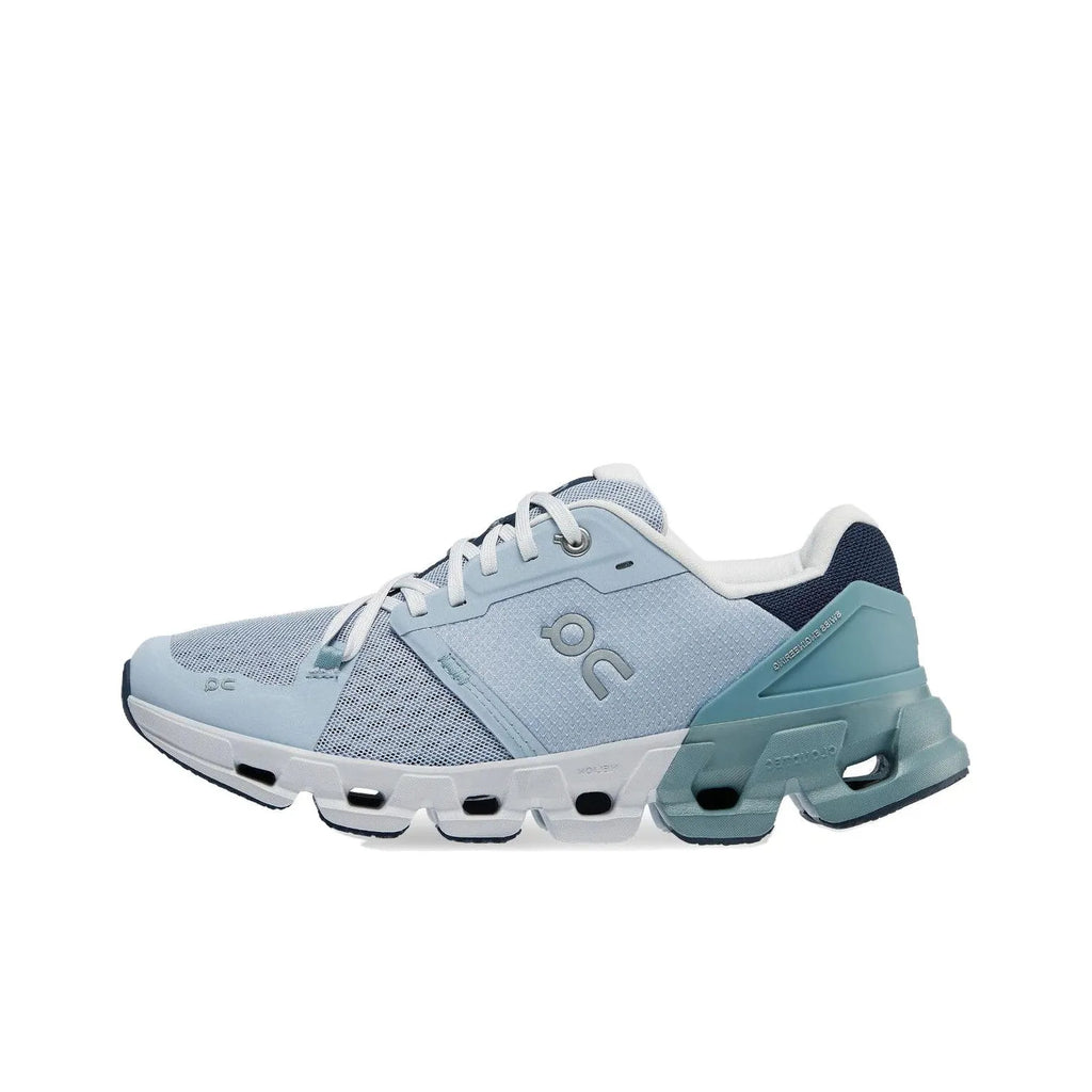 Women's On Cloudflyer 4 Running Shoes White and Green