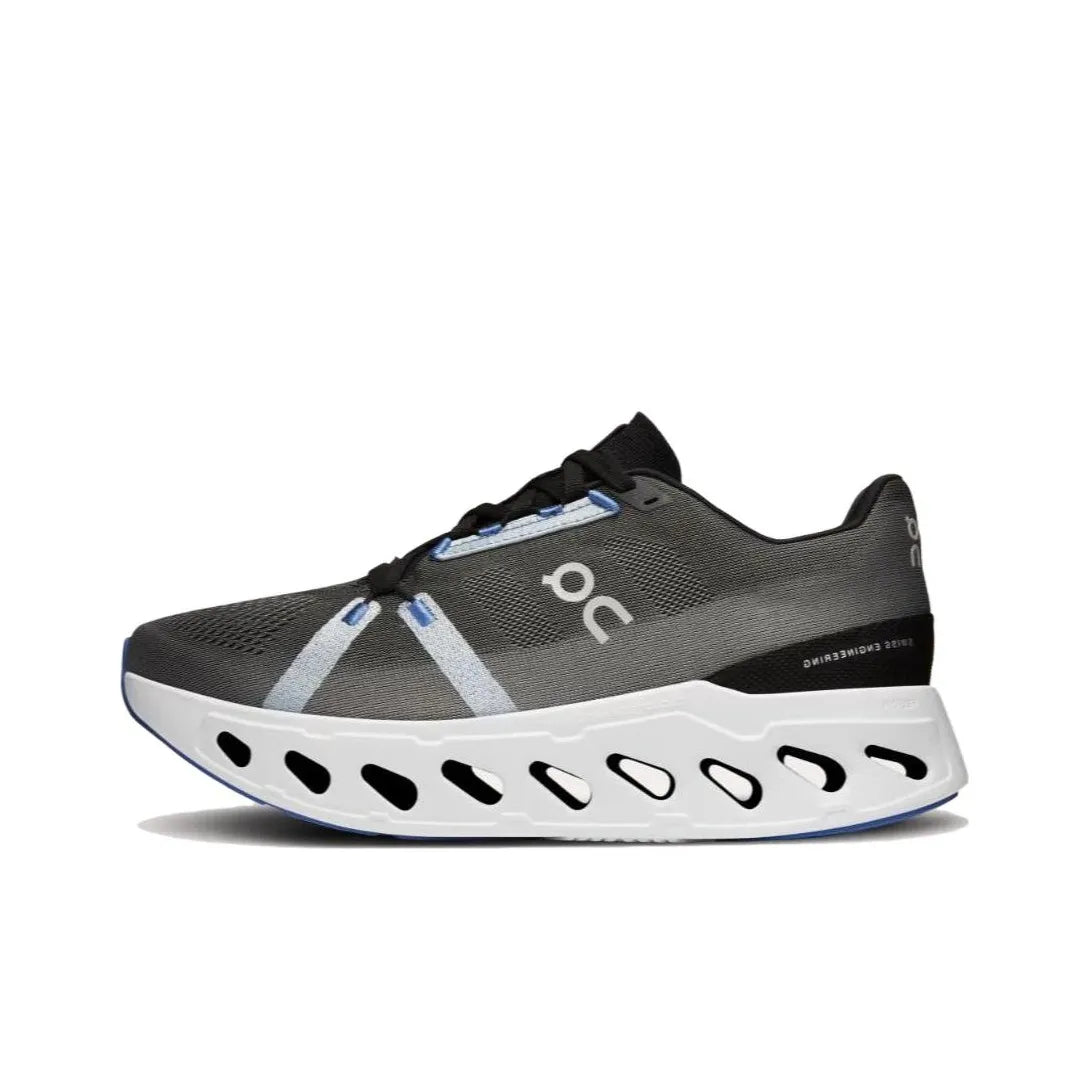 Women's On Cloudeclipse Running Shoes Dark Gray and White