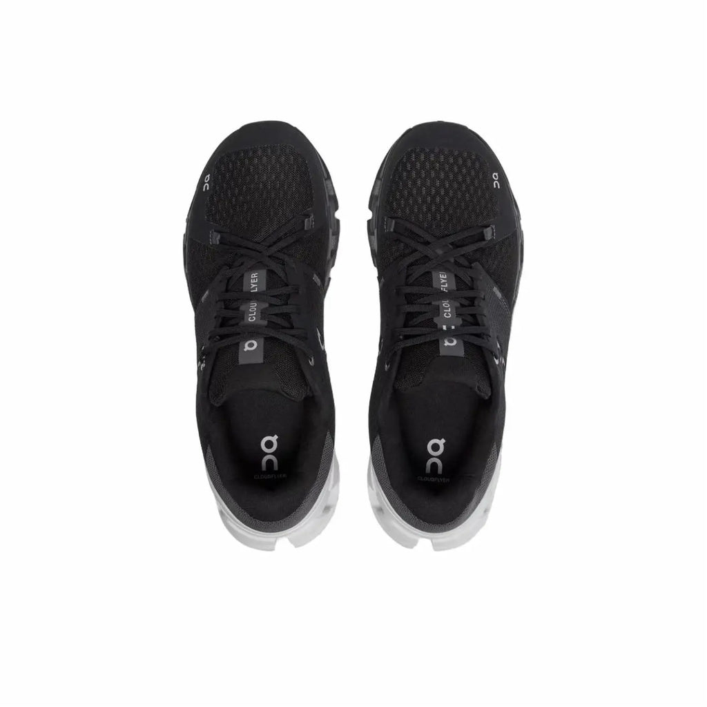 Men's On Cloudflow 4 Running Shoes Black and White